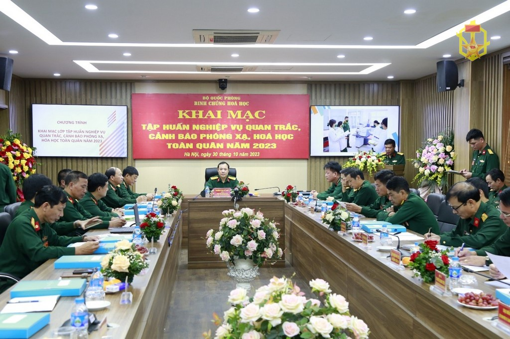 Tập huấn nghiệp vụ quan trắc, cảnh báo phóng xạ, hoá học toàn quân