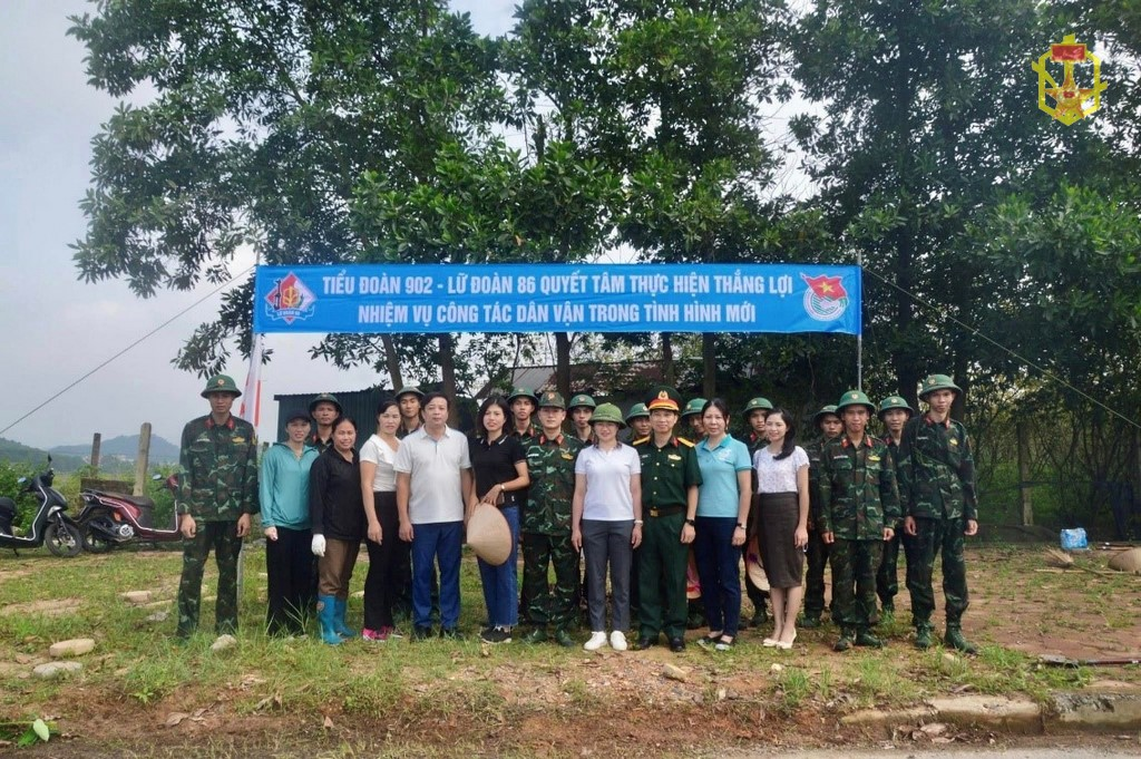 Lữ đoàn 86 chung sức xây dựng nông thôn mới