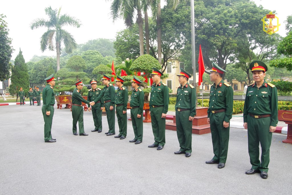 Đoàn công tác của Bộ Quốc phòng thăm, kiểm tra Trường Sĩ quan Phòng hóa - Binh chủng Hóa học