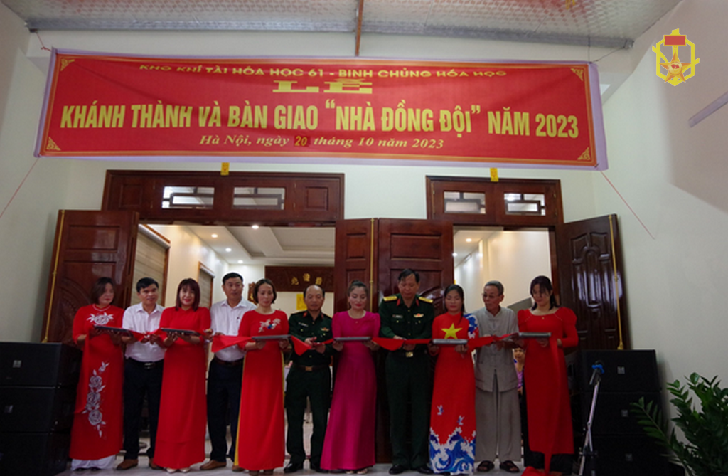Kho khí tài Hoá học 61 tổ chức khánh thành “Nhà đồng đội” năm 2023