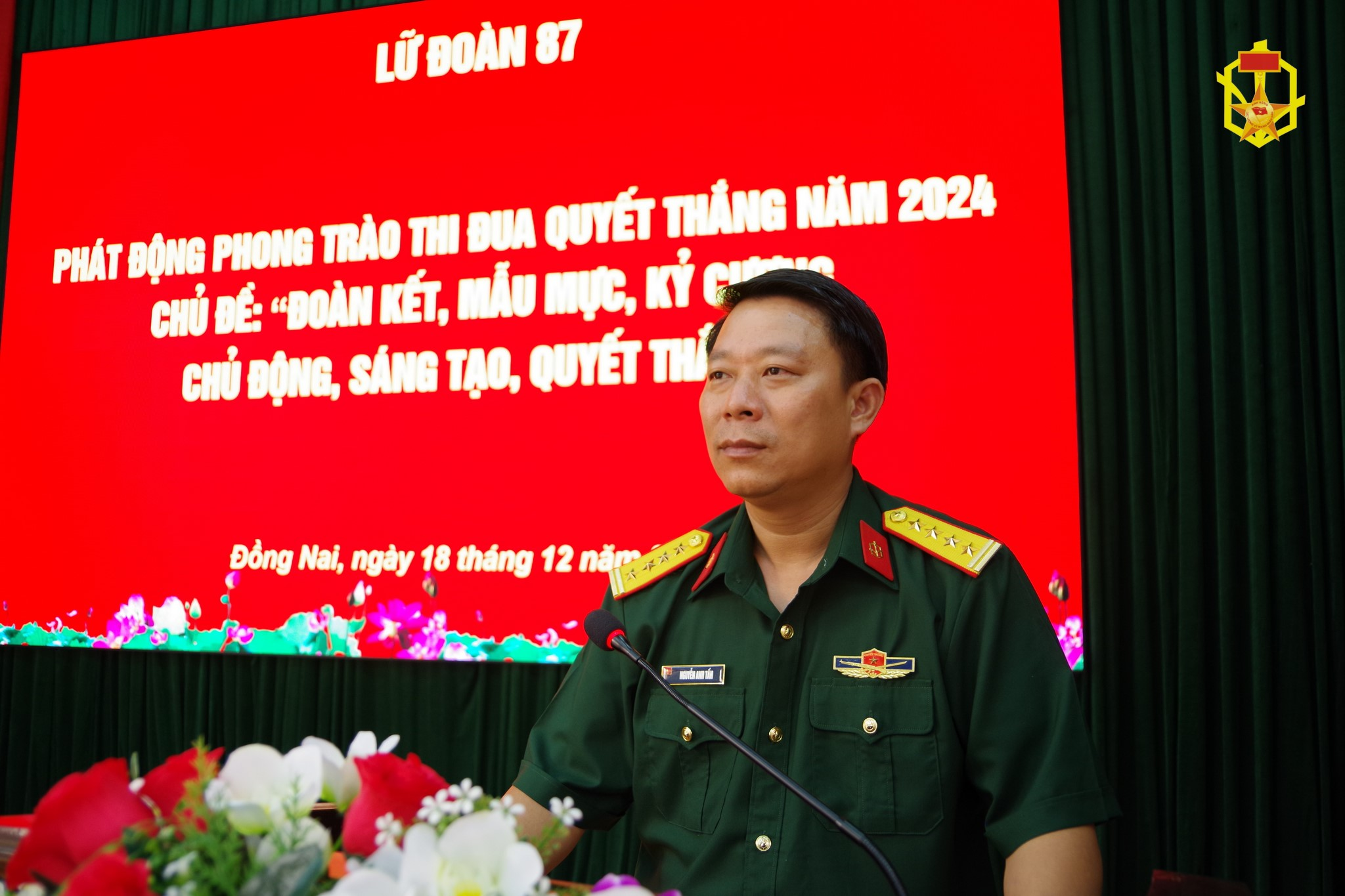 Lữ đoàn 87 phát động phong trào thi đua quyết thắng năm 2024
