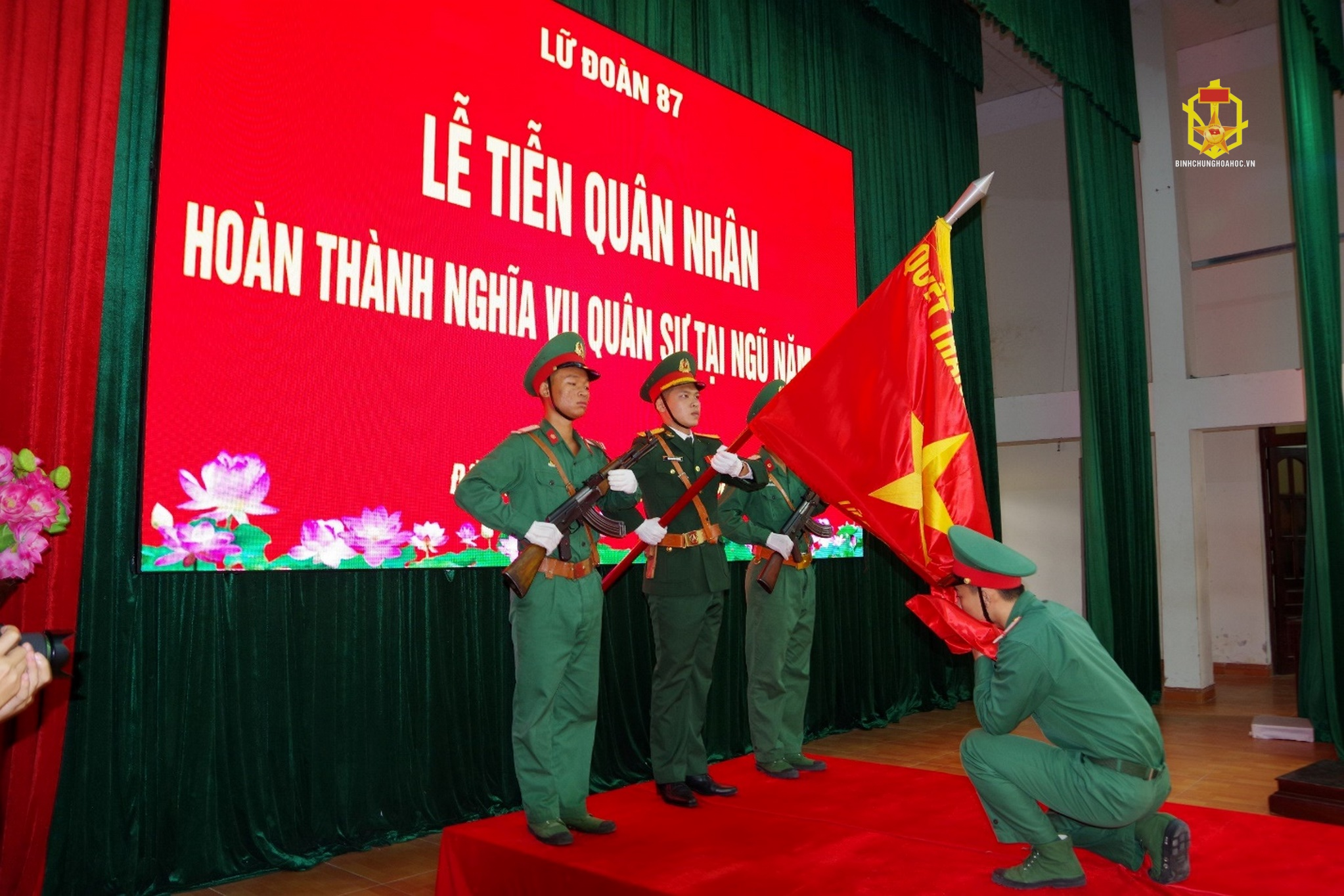 Lữ đoàn 87 tổ chức lễ tiễn quân nhân hoàn thành nghĩa vụ quân sự năm 2024