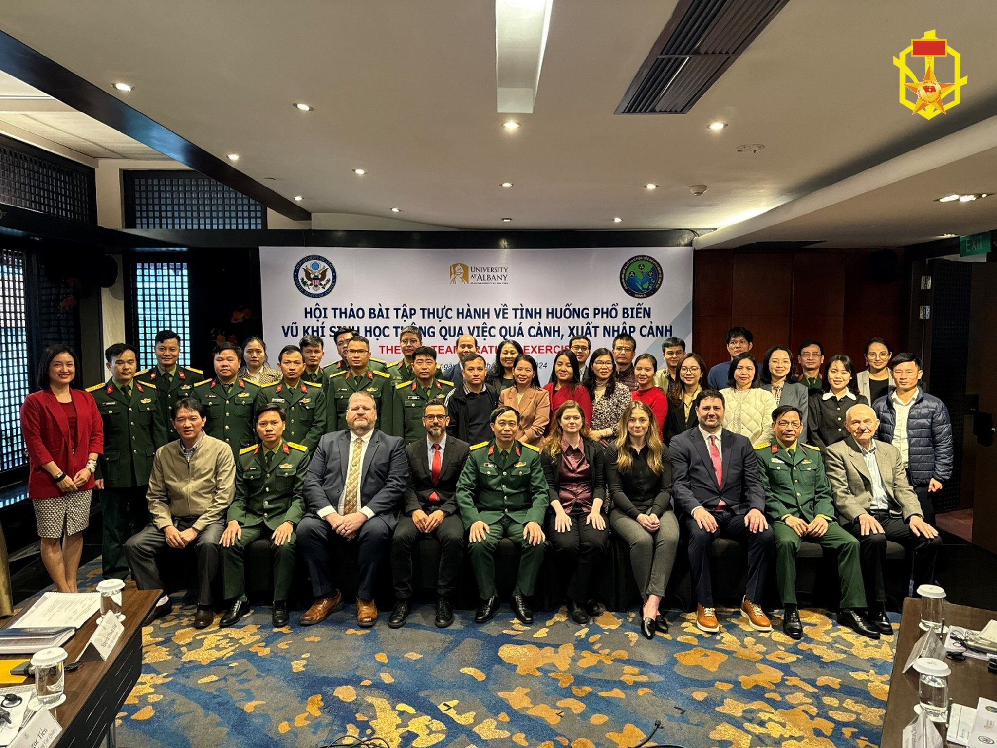 Hội thảo: “Bài tập thực hành về tình huống phổ biến vũ khí sinh học thông qua việc quá cảnh, xuất nhập cảnh”