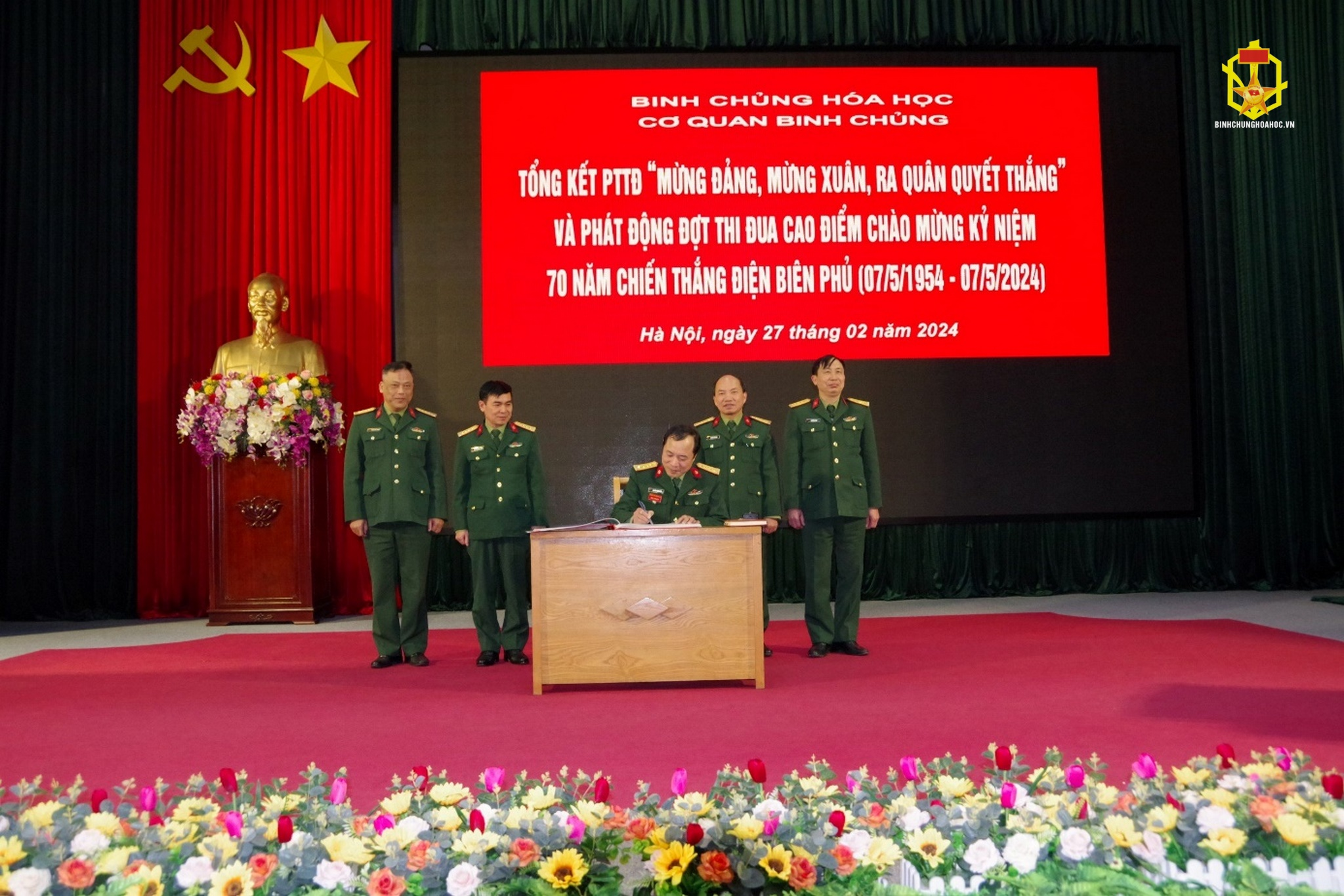 Binh chủng Hoá học tổ chức Lễ ra quân huấn luyện khối cơ quan năm 2024
