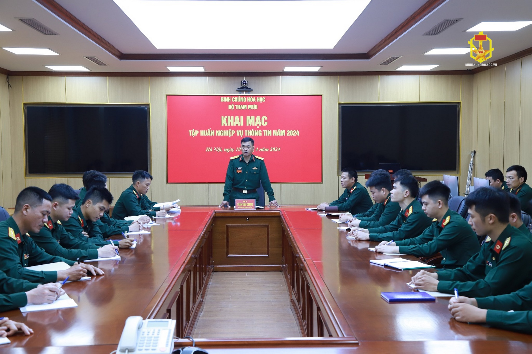 Bộ Tham mưu Binh chủng Hóa học tổ chức tập huấn nghiệp vụ ngành thông tin năm 2024