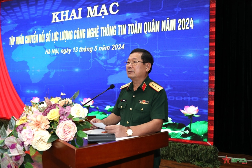 Khai mạc tập huấn chuyển đổi số lực lượng công nghệ thông tin toàn quân năm 2024