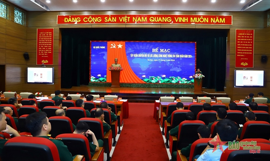 Bế mạc tập huấn chuyển đổi số lực lượng công nghệ thông tin toàn quân năm 2024