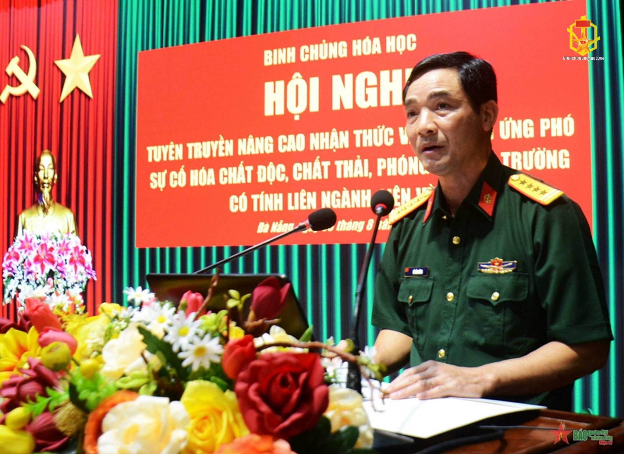 Binh chủng Hóa học tổ chức Hội nghị Tuyên truyền nâng cao nhận thức và kỹ năng ứng phó sự cố hoá chất độc, phóng xạ, chất thải, môi trường có tính liên ngành, liên vùng năm 2024 tại thành phố Đà Nẵng