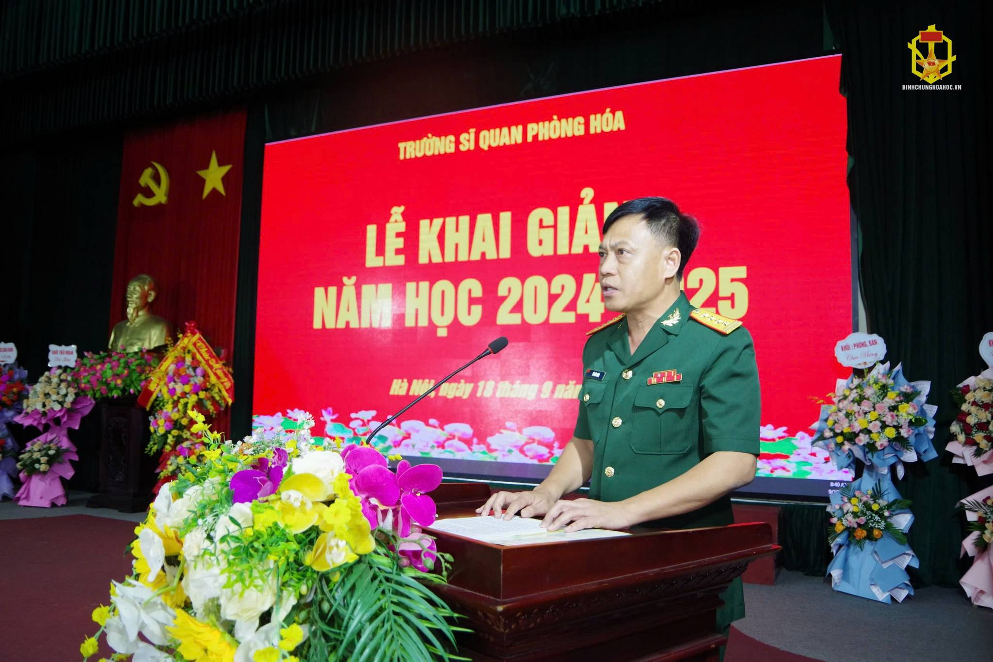 Trường Sĩ quan Phòng hóa tổ chức Lễ khai giảng năm học 2024-2025