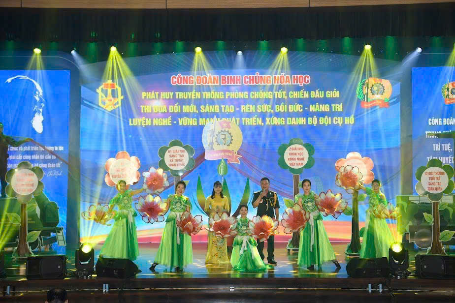 Đội tuyển Công đoàn Binh chủng Hóa học đạt giải xuất sắc Hội thi Chủ tịch Công đoàn cơ sở giỏi toàn quân năm 2024