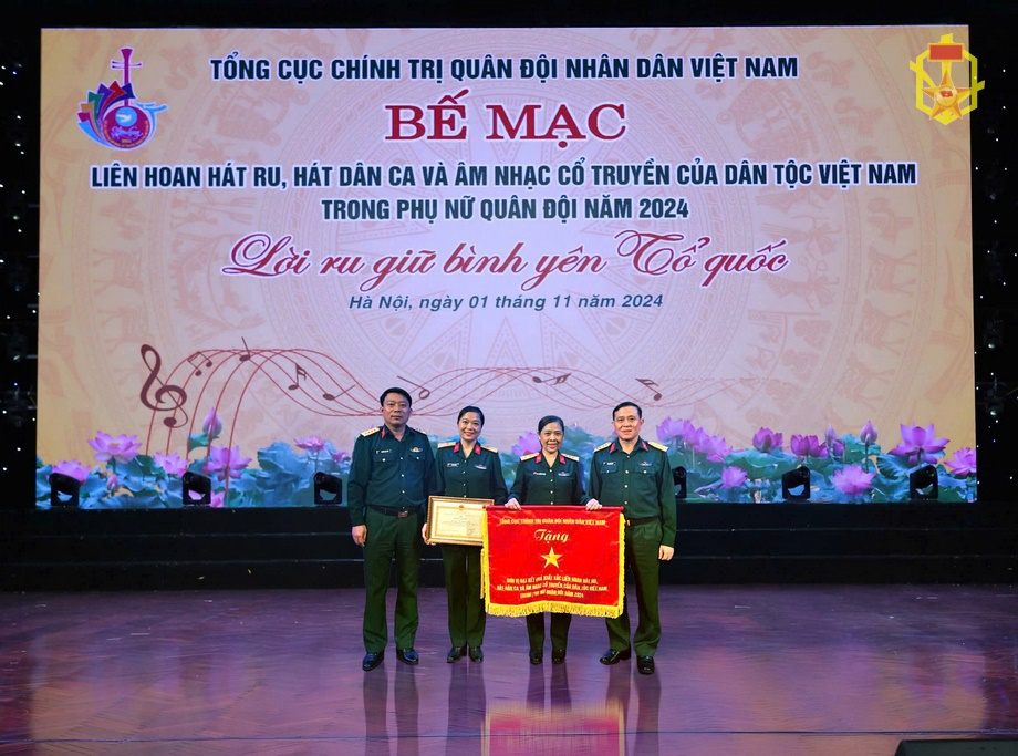 Binh chủng Hóa học đạt kết quả xuất sắc tại Liên hoan hát ru hát dân ca và âm nhạc cổ truyền của dân tộc Việt Nam trong Phụ nữ Quân đội năm 2024.