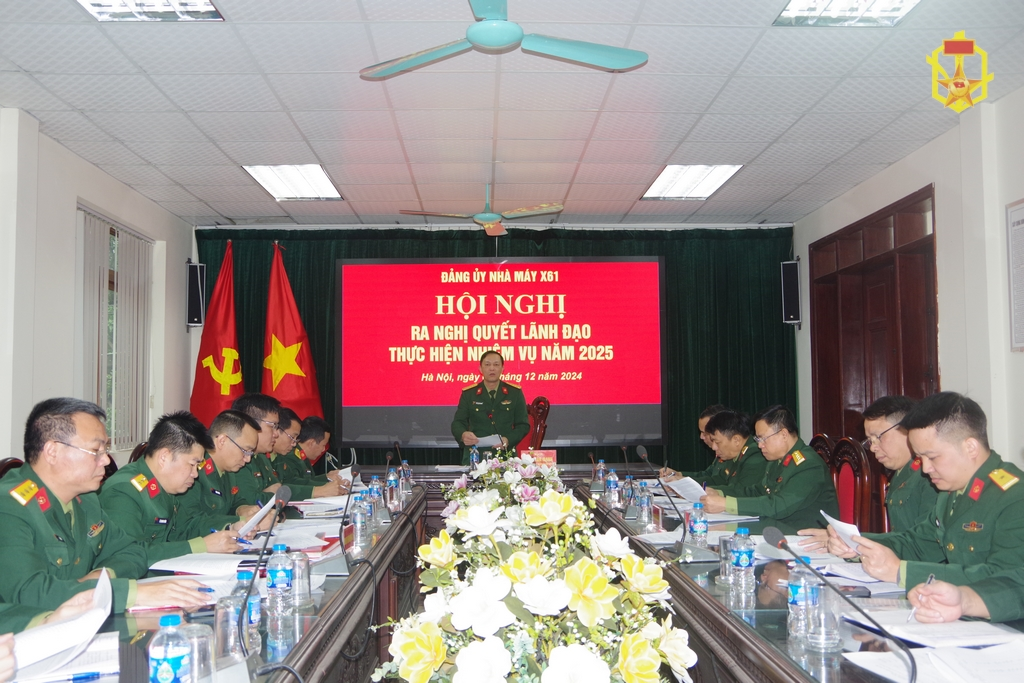 Đảng ủy Nhà máy ra Nghị quyết lãnh đạo thực hiện nhiệm vụ năm 2025