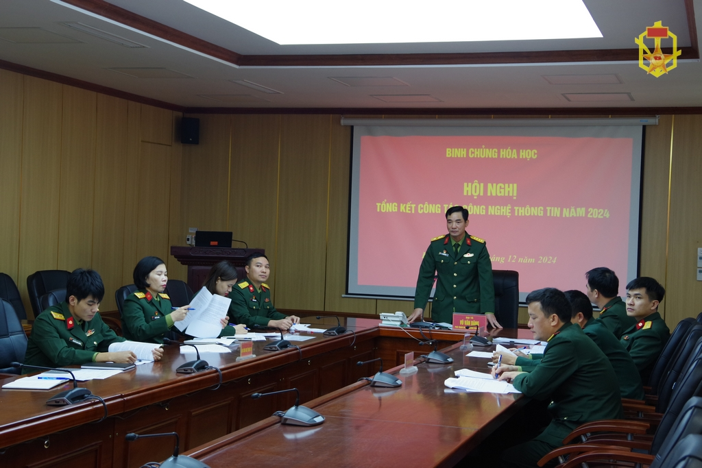Binh chủng Hóa học tổ chức Hội nghị tổng kết công tác công nghệ thông tin năm 2024