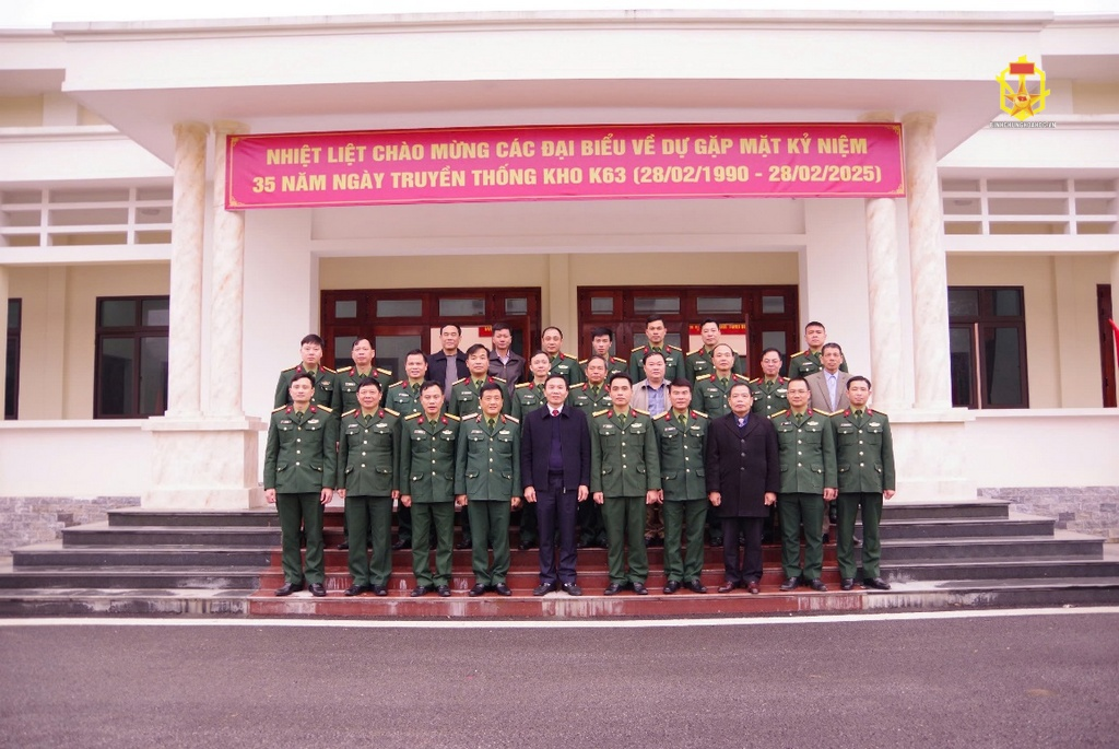 Kho 63 kỷ niệm 35 năm Ngày truyền thống (28/02/1990-28/02/2025) và đón nhận Bằng khen của Bộ trưởng Bộ Quốc phòng