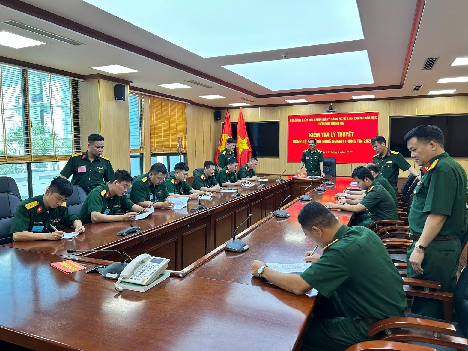 Binh chủng Hóa học tổ chức kiểm tra trình độ kỹ năng nghề ngành Thông tin năm 2025