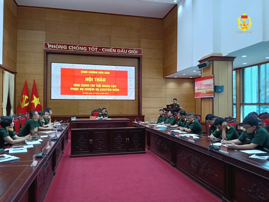 Binh chủng Hoá học tổ chức Hội thảo ứng dụng trí tuệ nhân tạo phục vụ nhiệm vụ chuyên môn