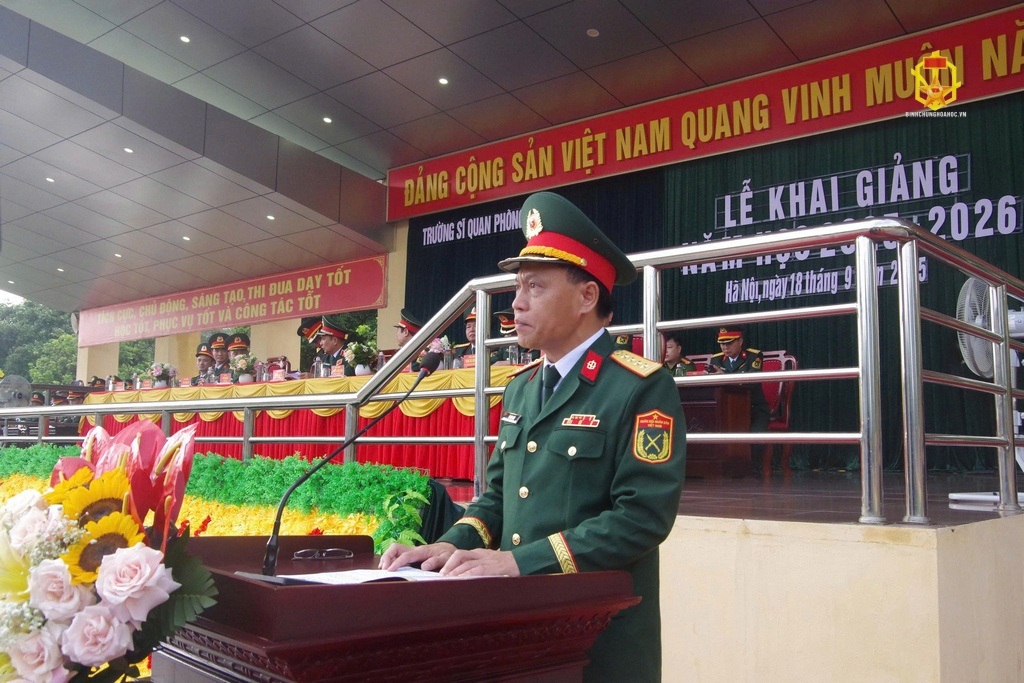 Trường Sĩ quan Phòng hóa long trọng tổ chức Lễ khai giảng năm học 2025 - 2026