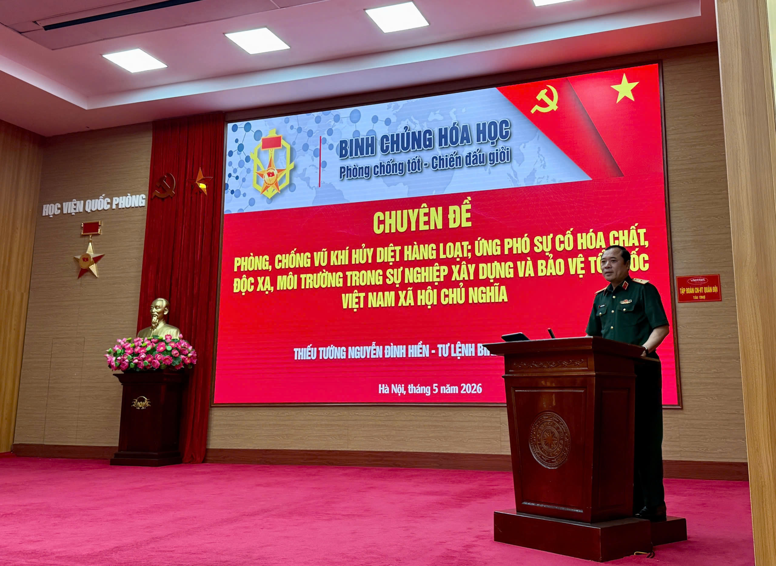 Vai trò nòng cốt của lực lượng Hoá học trong phòng chống vũ khí huỷ diệt hàng loạt