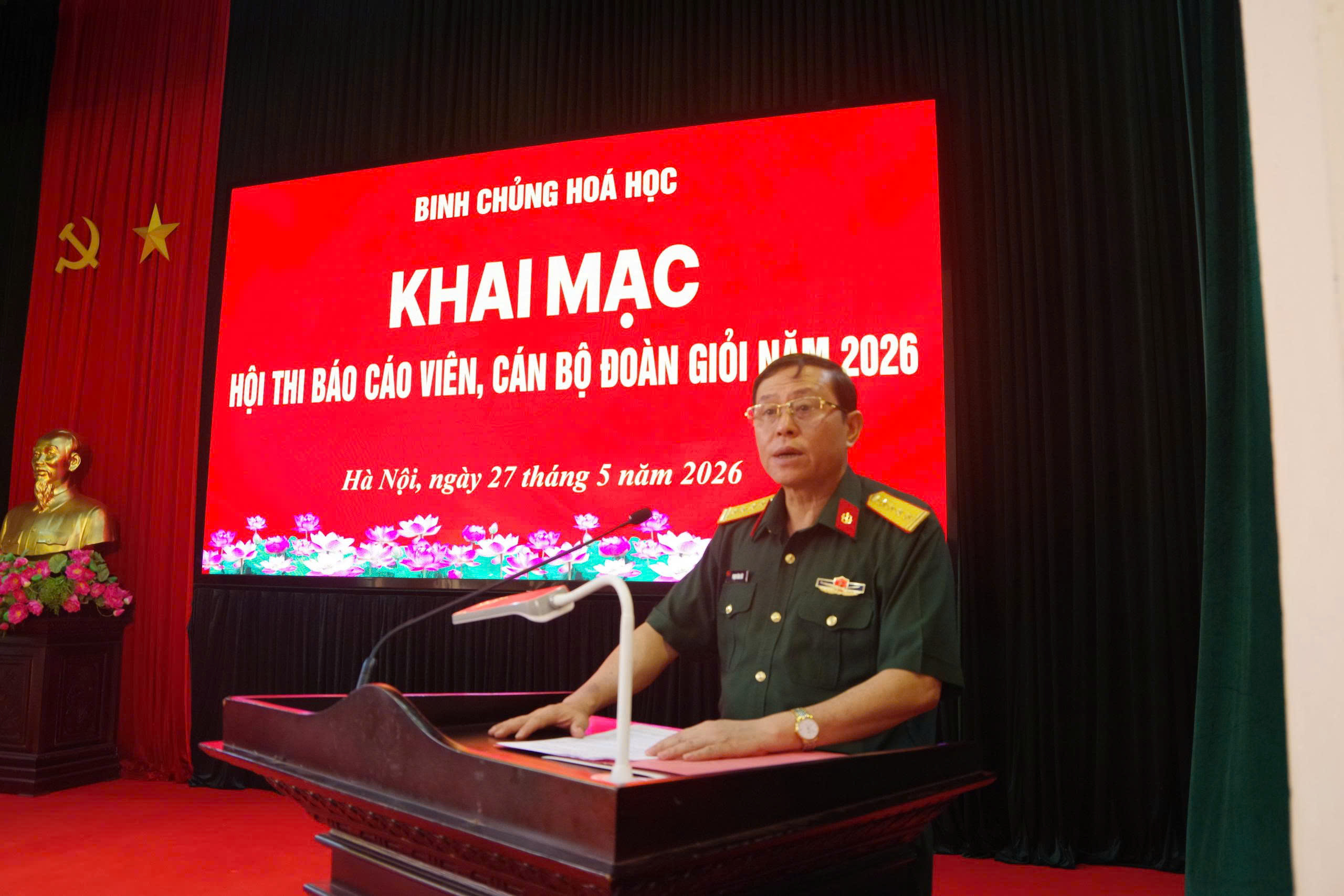 Hội thi Báo cáo viên và Cán bộ Đoàn giỏi Binh chủng Hóa học 2026: Khơi dậy tinh thần đổi mới, sáng tạo