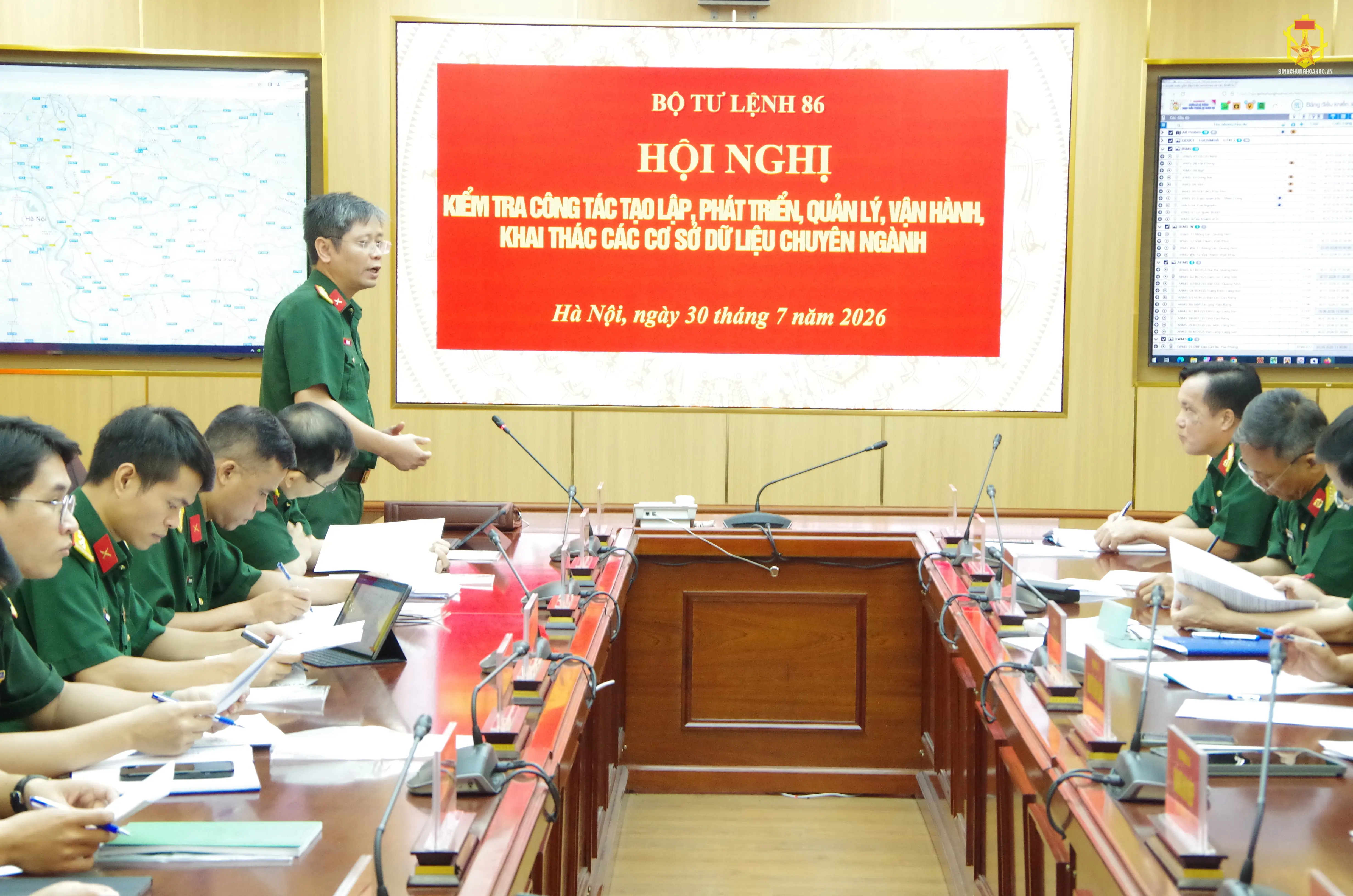 Bộ Tư lệnh 86 kiểm tra công tác xây dựng, quản lý, khai thác cơ sở dữ liệu chuyên ngành của Binh chủng Hóa học